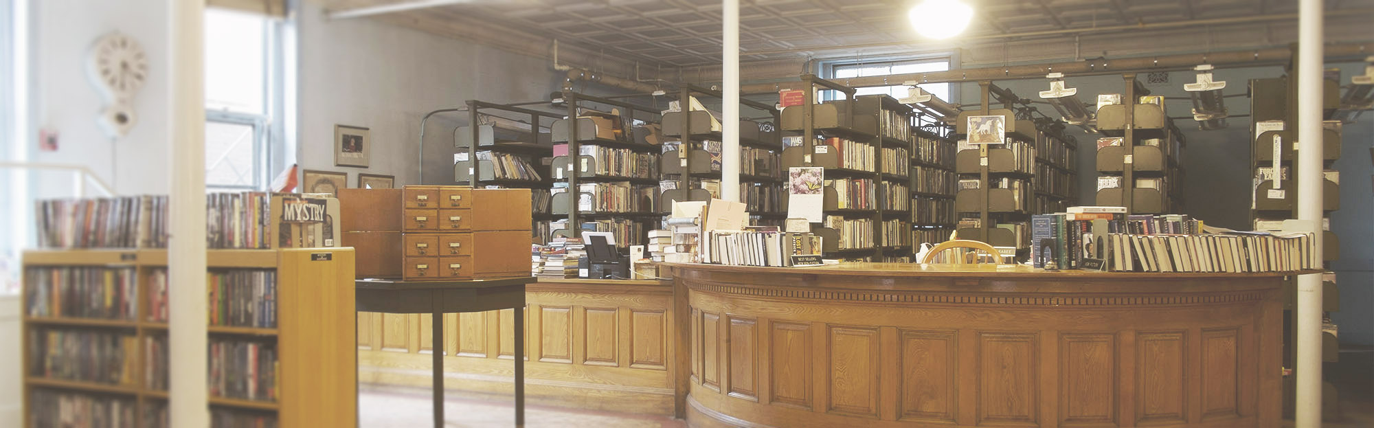 Library header – Mechanics' Hall